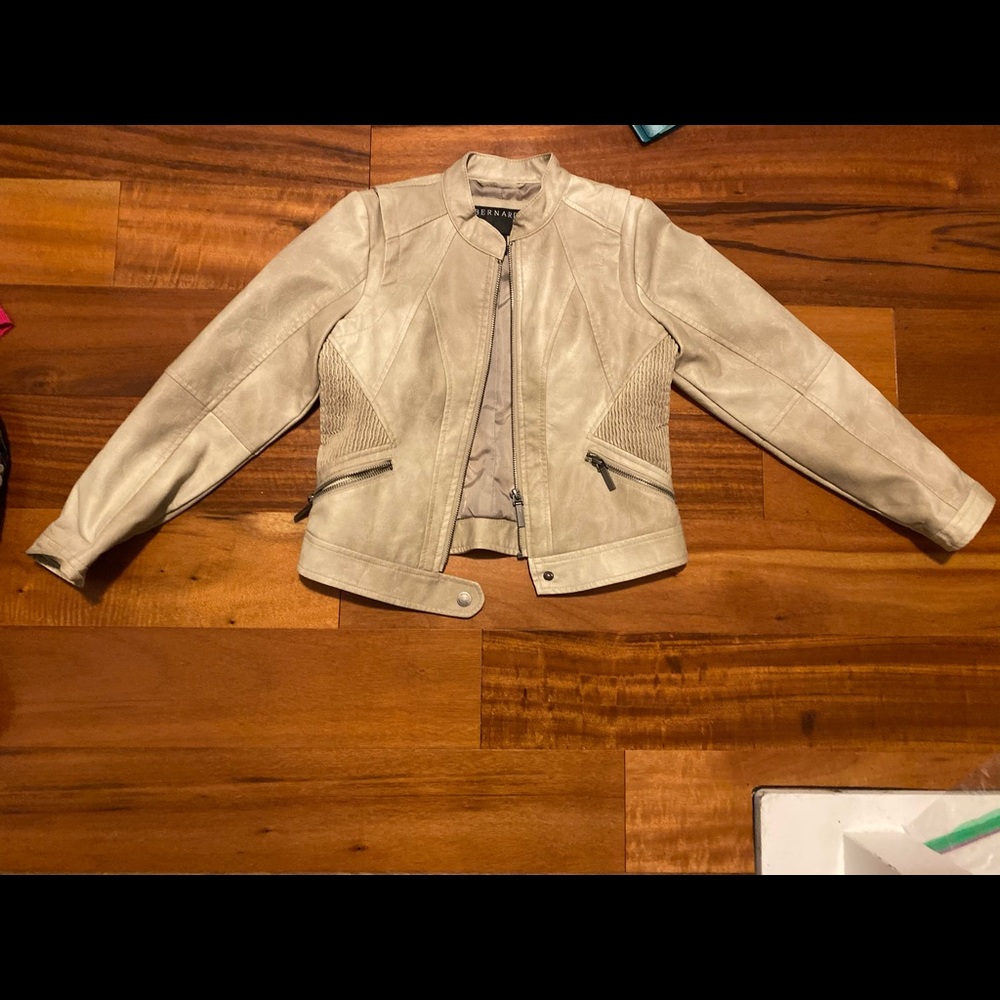 Kids faux leather jacket
